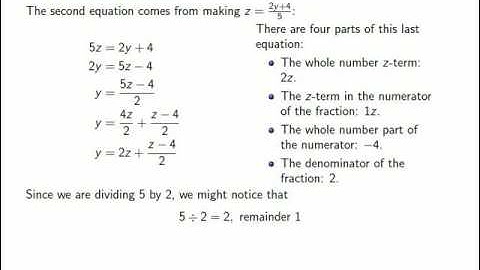 linear diophantine 2
