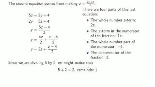 linear diophantine 2