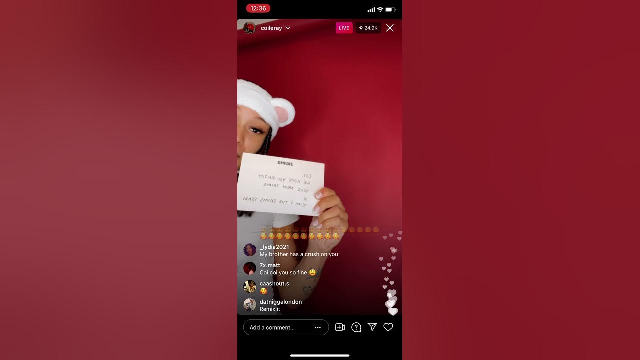 Coi leray nip showing on live YouTube
