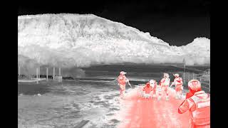 Drone footage of the Red Cliff Apartments shooting suspect being arrested