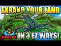 【EZ TUTO!】*EXPAND YOUR LAND* IN 3 EZ WAYS inside of Build A Boat For Treasure Roblox!!