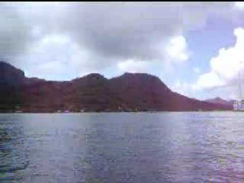 Boat Ride in Fitii Lagoon Pass Huahine Tahiti