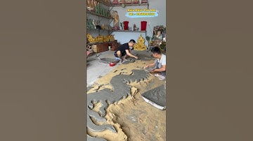 Kỹ Thuật Đắp 2 Con Rồng Giống Nhau - Điêu Khắc Thế Anh - Sdt : 0968890138 Nhận Thi Công Toàn Quốc