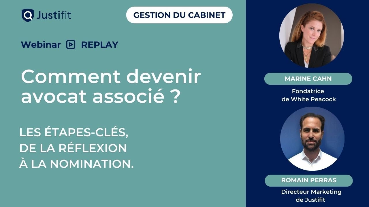 [WEBINAR] Comment devenir avocat associé ?