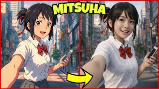 KIMI NO NA WA - All Characters in Real life 