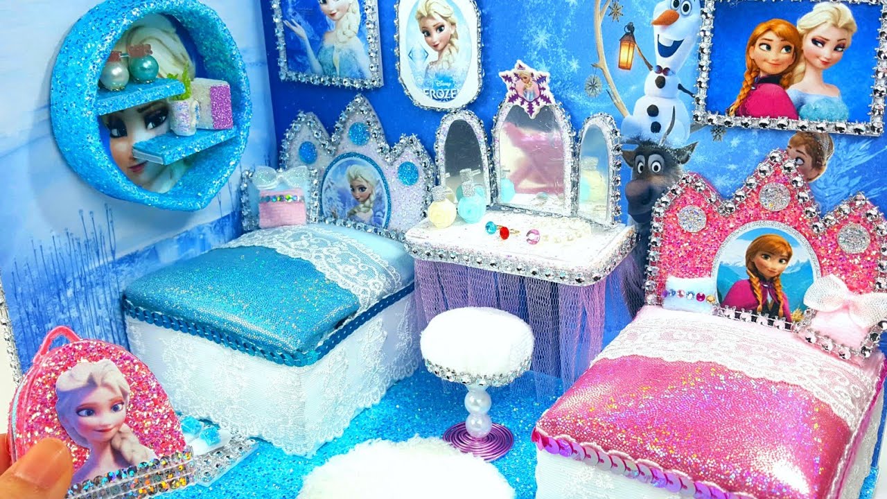 Diy Miniature Frozen Bedroom And Backpack Disney Frozen Elsa And