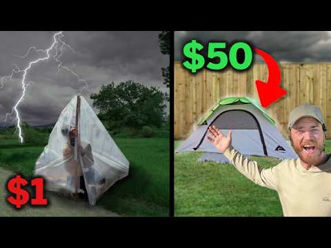 $1 vs $50 Tent Experiment