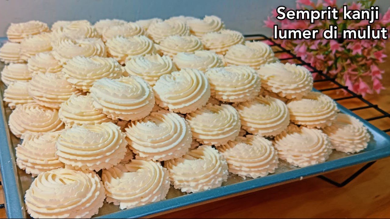 Resep Semprit kanji renyah lumer di mulut