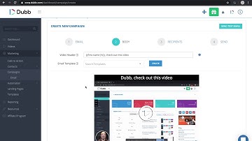 How to Build Email Campaigns with Dubb
