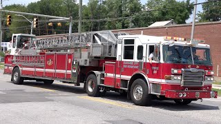 Baltimore City Fire Department Truck 5 & Engine 5 Responding