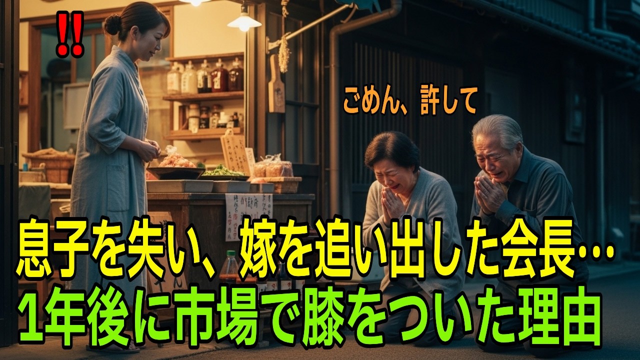 息子を失い、嫁を追い出した会長··· 1年後に市場で膝をついた理由【オーディオブック】【感動の物語】【睡眠ラジオ】
