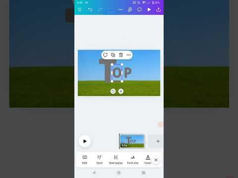 ✅Text Design : Make your text have a floating effect using canva !!
