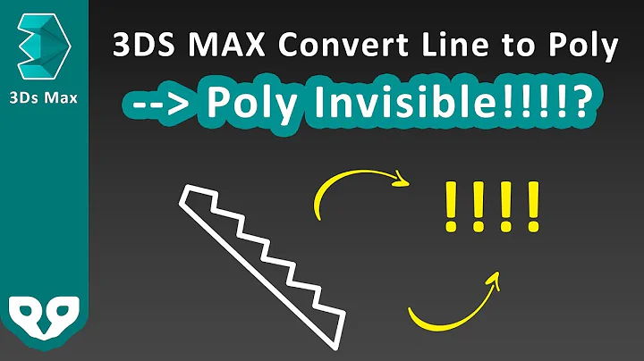 Solved: 3DS Max converting line to editable poly, shape disappeared!