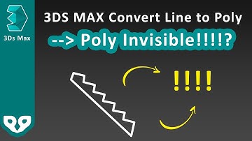 Solved: 3DS Max converting line to editable poly, shape disappeared!