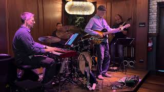 Todd Nelson and band performing Peregrine at the Lark Street Tavern