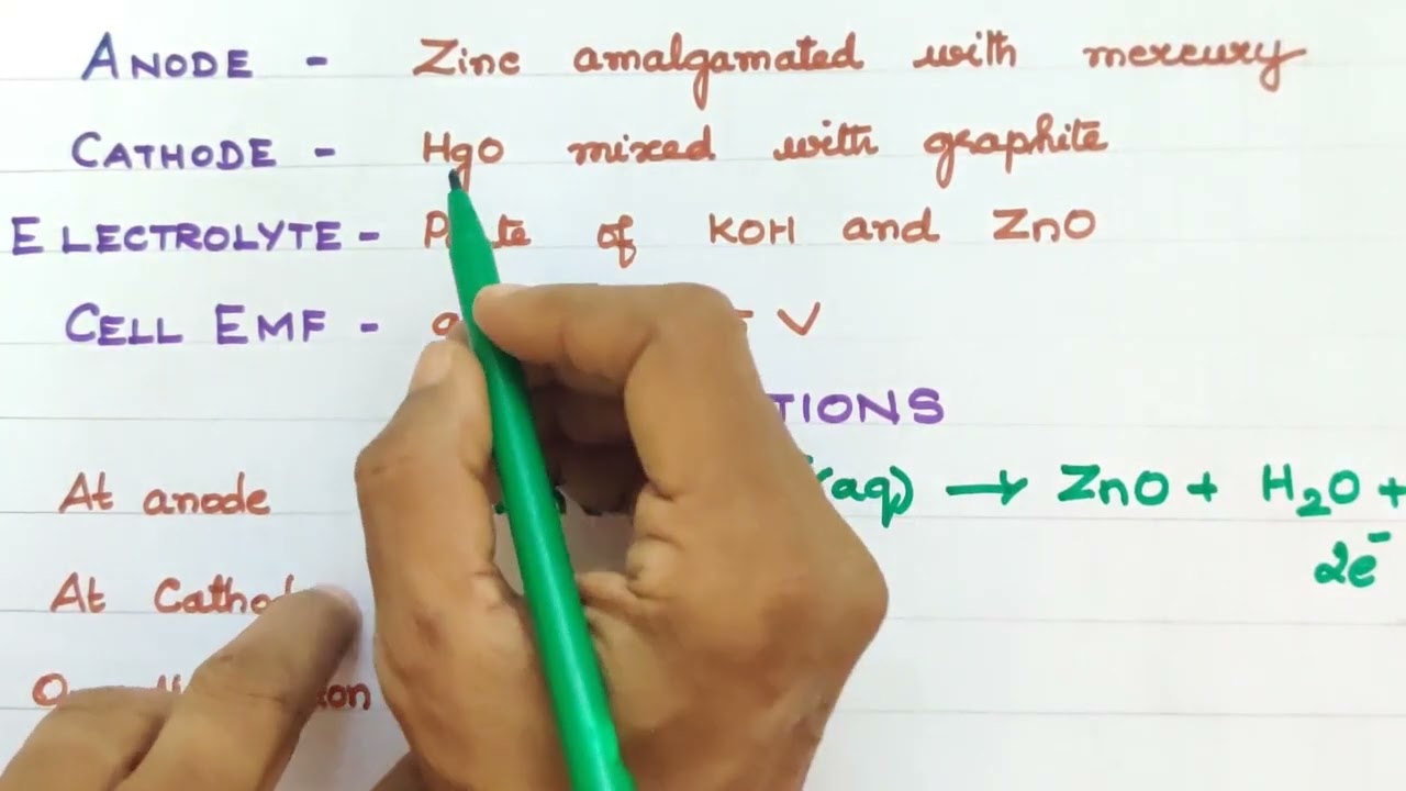 EC-18/Ртутные батарейки/Первичные батареи/Электрохимия