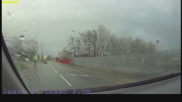 Overtaking a cyclist
