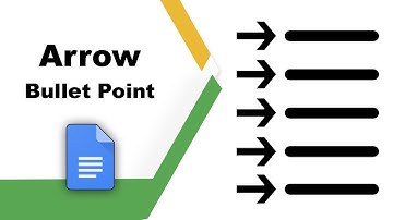 How to add arrow bullet points in google docs
