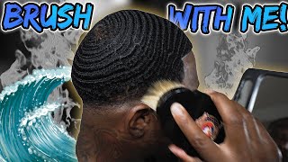 How to Brush Your 360 waves in 2022 Brush With Me!! Wealth