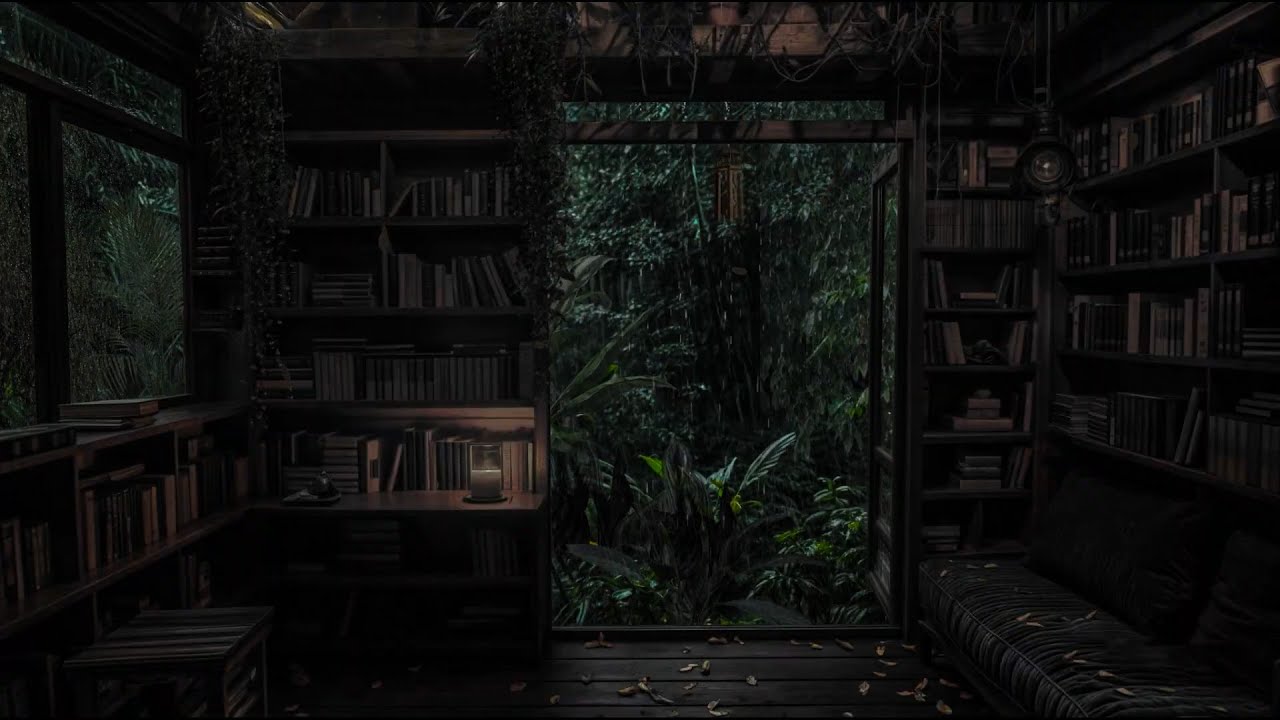 🔴 LIVE Forest Rain Atmosphere | Gentle Rain Sounds on Old Room for Focus and Deep Rest🌧️