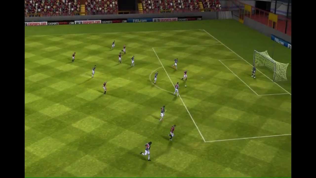 Giampaolo Pazzini goal Milan vs Siena FIFA 13 iPhone iPad