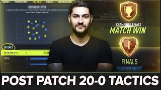 MY NEW POST PATCH 20-0 CUSTOM TACTICS &amp; GAME PLANS - THE BEST FORMATIONS AFTER PATCH in FIFA 22
