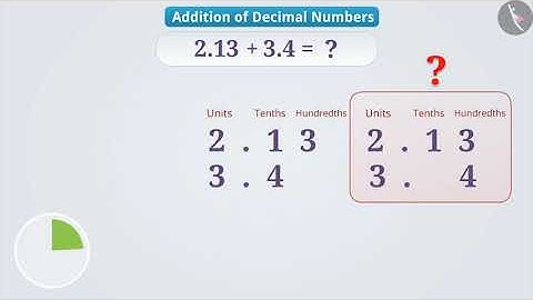 Addition of decimal numbers | Part 1/3 | English | Class 6