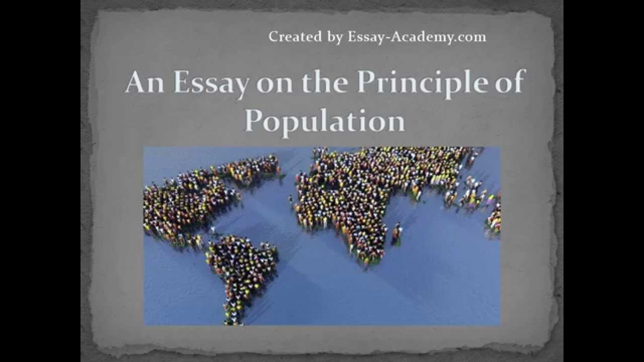 Malthus an essay on the principle of population