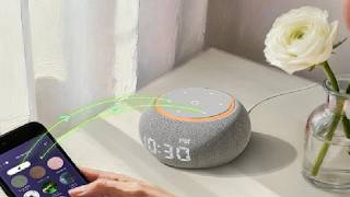 White Noise Sound Machine for Sleep, Dual Stage Alarm&amp;Snooze, Smart App Control, Custom Buttons
