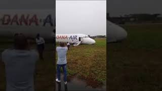 Just In - Dana Air Misses Runway in Lagos with 83 passengers on board , All safe #danaair #airlines