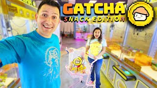 The ONLY one in the United States...a SNACK Claw Machine Arcade!  Gatcha Snack Edition