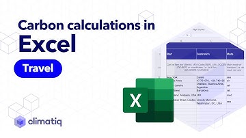 How to calculate carbon footprint of business travel in Climatiq Excel add-in V1