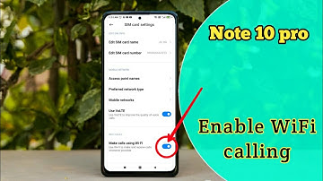enable WiFi calling in redmi Note 10 pro me me Wi-Fi calling kaise on off kren new update