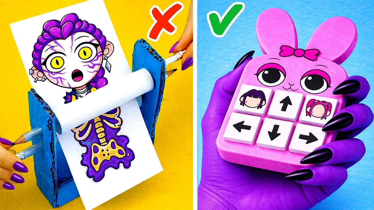 Rumi Made a Cardboard Sprunki House 🏠🎶 | K-Pop Demon Hunters DIY Crafts 🐶📦✨