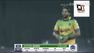 Shahid Afridi Great Hat rick in Tten Cricket League