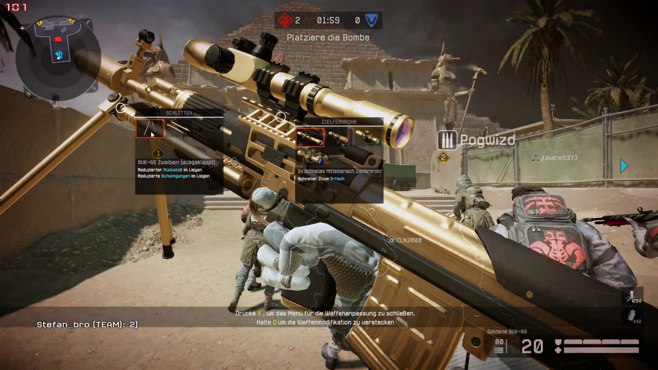 WARFACE(eu)2016 WAFFENSCHAU# SVK-AS GOLD karte "PYRAMIDE"