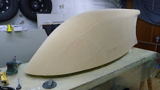 Making a large composite mold of complex shape. Part 2: Covering the plug.