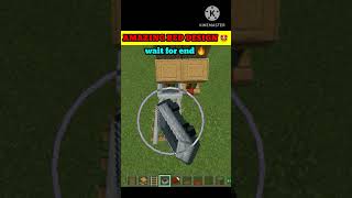 AMAZING BED DESIGN IN MINECRAFT 🤩🤩 #minecraft #shorts #viral