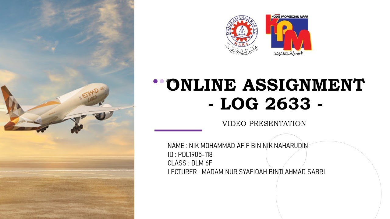 LOG2633 : OAG - AIR FREIGHT MANAGEMENT