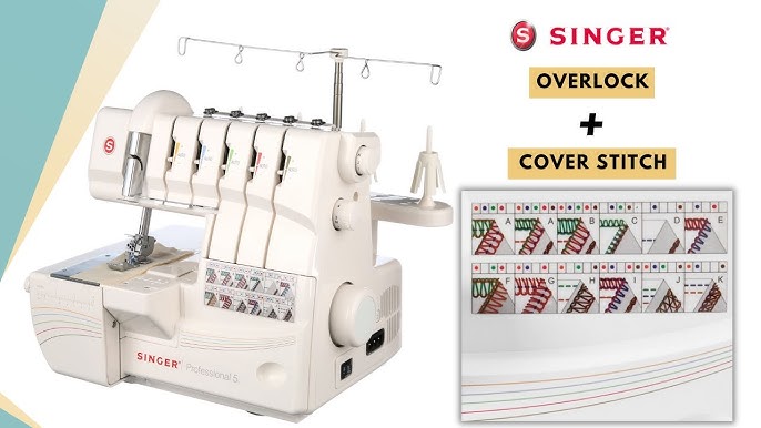 SINGER | Professional 5 Coverstitch Serger 14T968DC Unboxing + Test -  YouTube