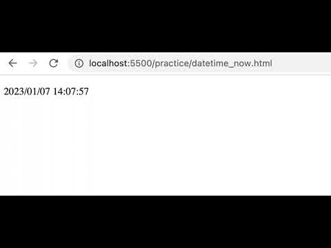 使用 JavaScript 在網頁上顯示現在的日期時間