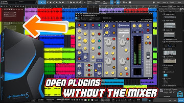 STUDIO ONE 5 - How To Open Plugins ALREADY On A Track