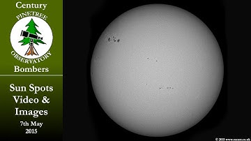 Sunspot Video and Processed Images - 7th May 2015