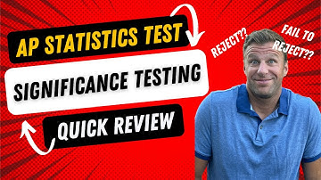 AP Stats Test Quick Review: Significance Testing