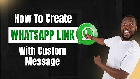 How To Create Customised WhatsApp Link With Custom Message | WhatsApp Link Generator