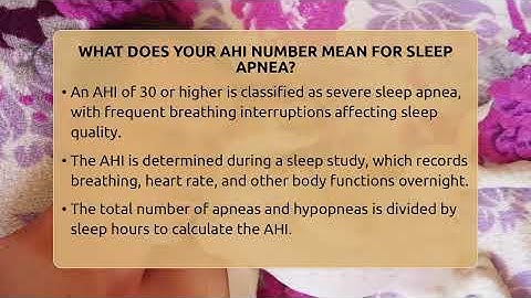 What Does Your AHI Number Mean For Sleep Apnea? - Sleep Apnea Support Network