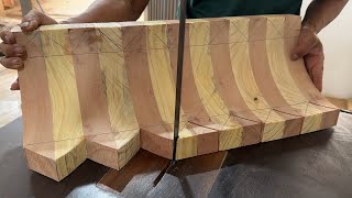 Build A Unique And Colorful Cabinet From Wood Pieces // Special Rolling Door Wooden Cabinet
