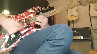 Edward Van Halen : Van Halen - ' Ice cream man '  solo (practicing alone at half speed)