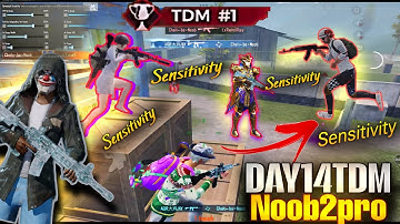 DAY 14 BECOME A FASTEST TDM PLAYER [NOOB TO PRO] ‼️TDMN1 ? #bgmitdm