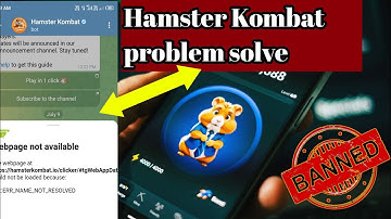 How to Fix Hamster kombat webpage not available | hamster kombat not opening